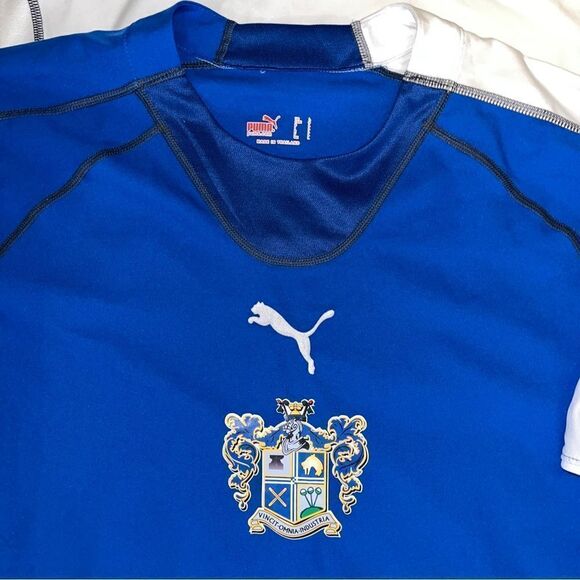 2-Bury FC Jersey Puma Home & Away Football Soccer Mens Short Sleeve Shirt L - Picture 2 of 7